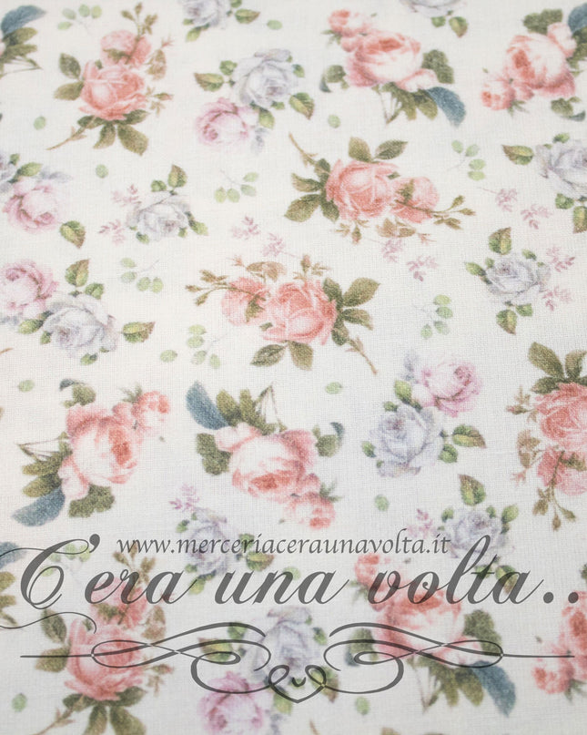 Tessuto Provenzale Rose Vintage
