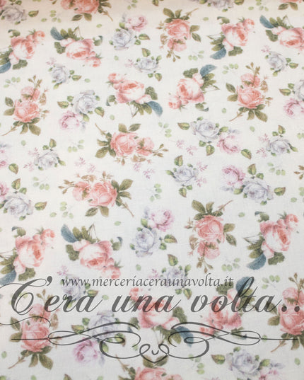 Tessuto Provenzale Rose Vintage