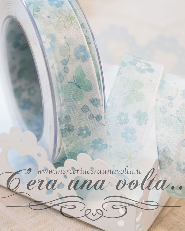 Nastro in organza Spring Light blue