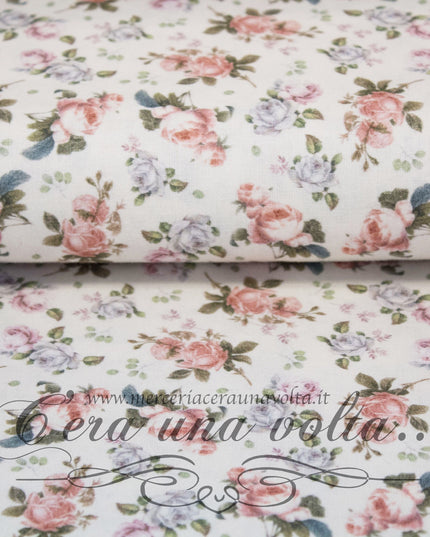 Tessuto Provenzale Rose Vintage