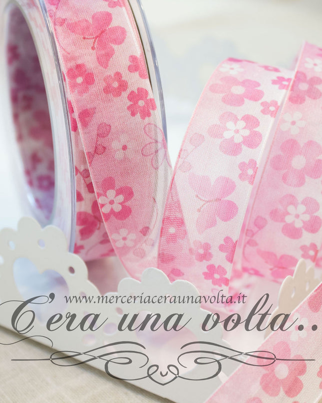 Nastro in organza Spring Fuchsia