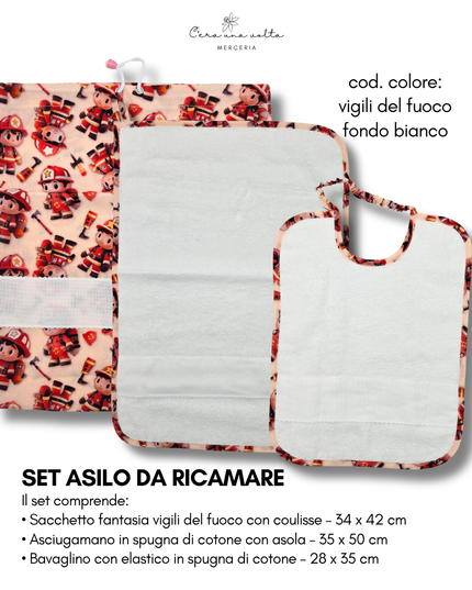 Set asilo fantasia da ricamo