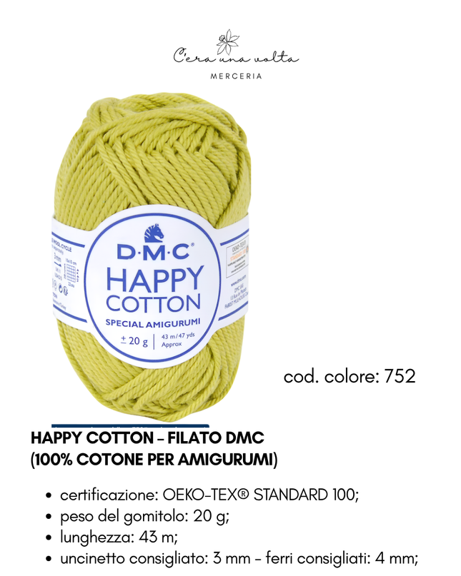 DMC Happy Cotton – Filato 100% cotone per amigurumi