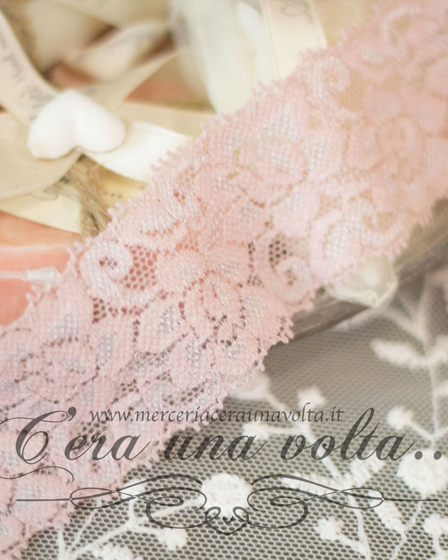 Pizzo Tramezzo Elasticizzato Rose