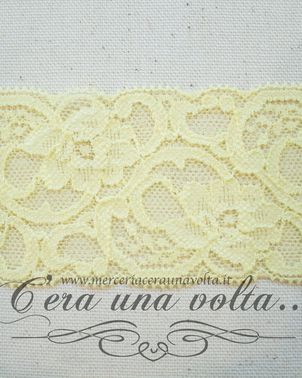 Pizzo Tramezzo Elasticizzato Fiori