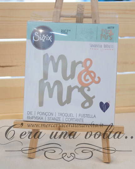 Fustella Bigz Die Mr & Mrs By Samantha Barnett  SX 661714