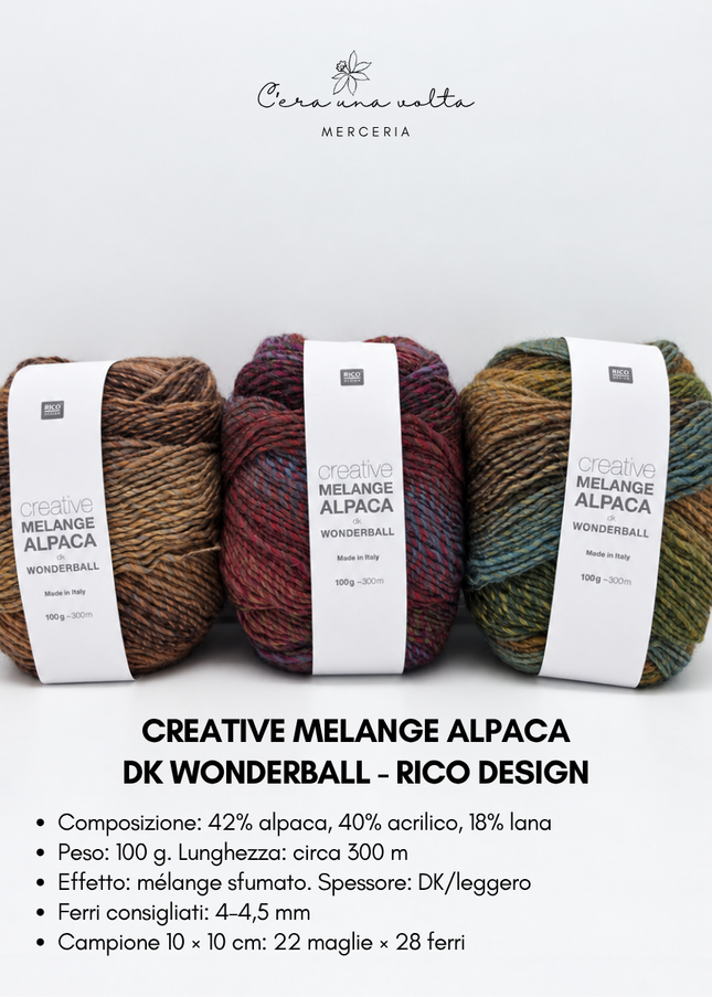 Creative Melange Alpaca DK Wonderball – Rico Design