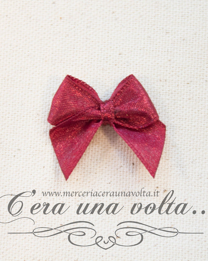 Fiocchetto in satin Porpora