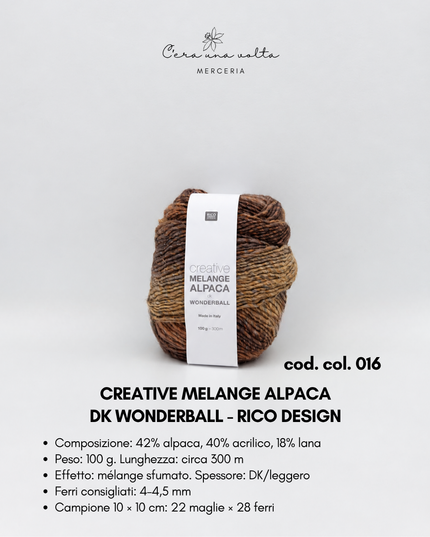 Creative Melange Alpaca DK Wonderball – Rico Design