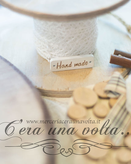 Set 10 pz Etichette in legno Handmade