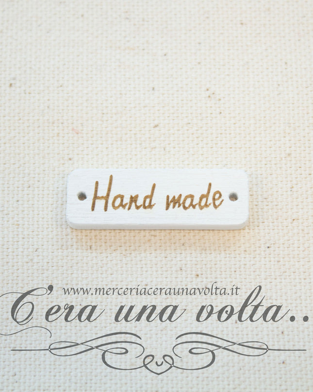 Set 10 pz Etichette in legno Handmade
