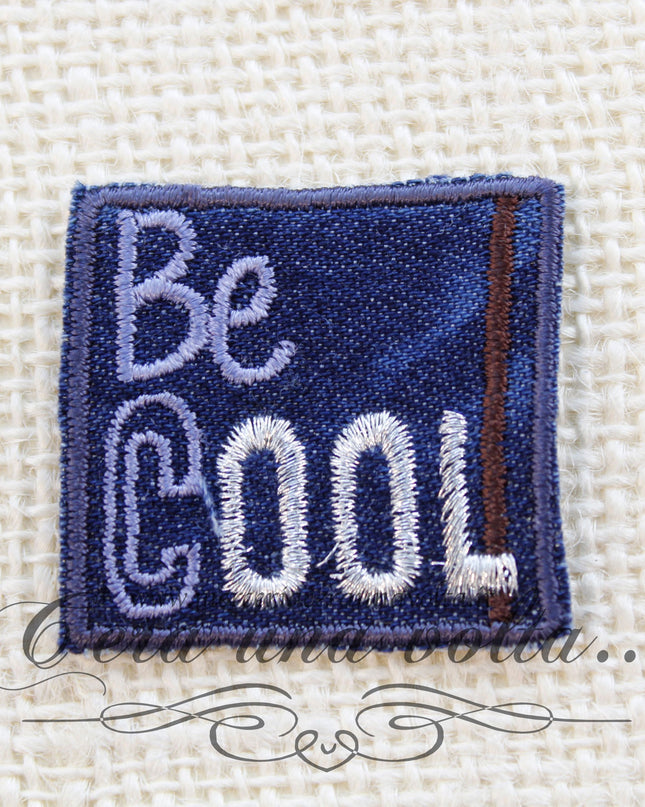 Applicazione termo adesiva quadrata Be Cool