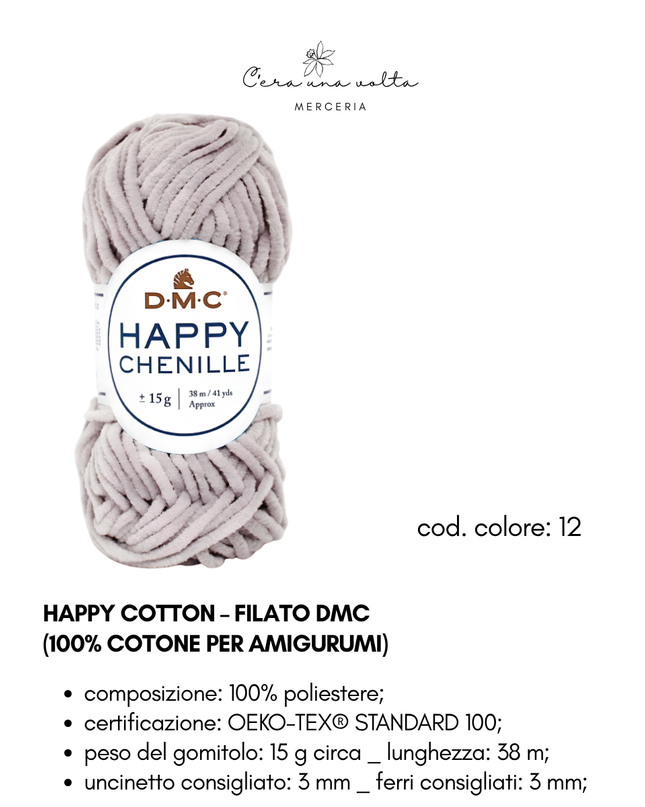 DMC Happy Chenille – Filato per amigurumi