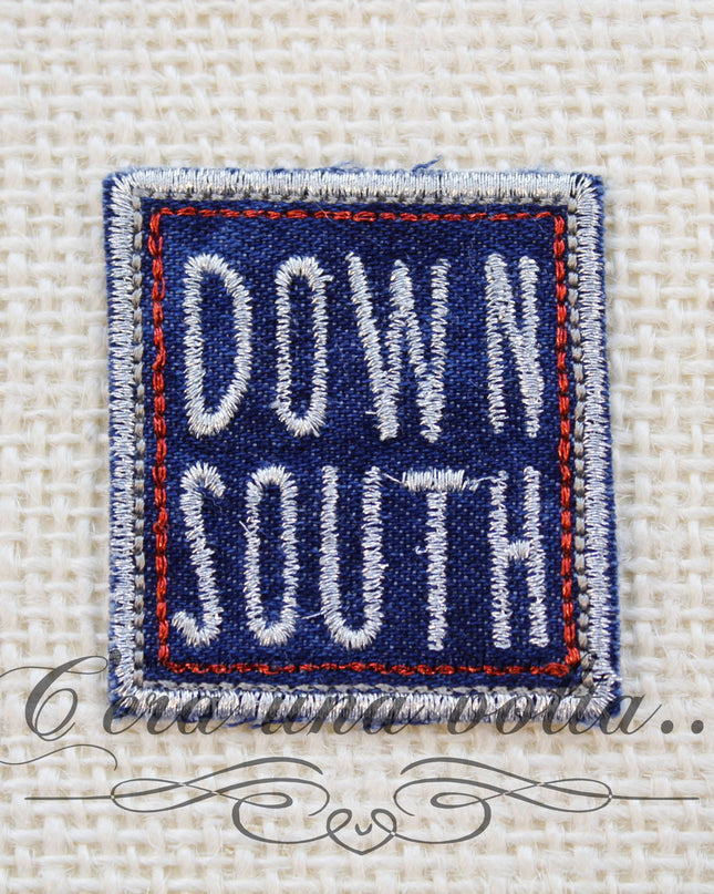 Applicazione termo adesiva quadrata Down South