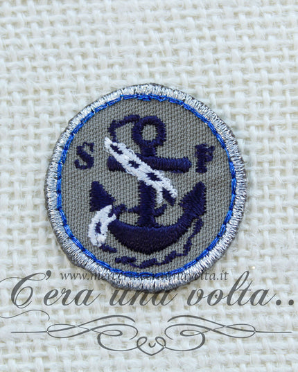 Etichetta termo adesiva rotonda ancora