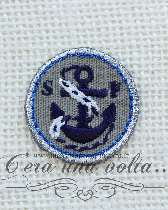 Etichetta termo adesiva rotonda ancora