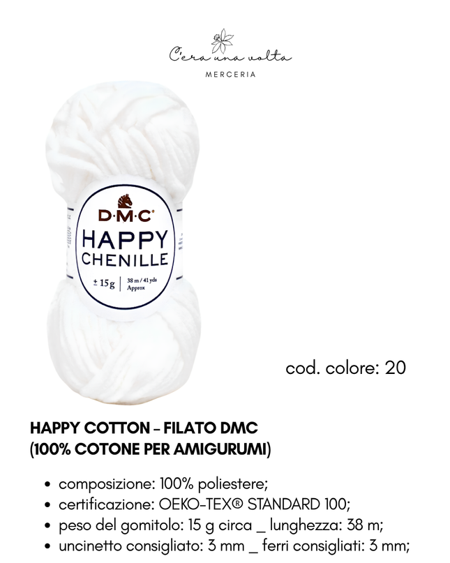 DMC Happy Chenille – Filato per amigurumi