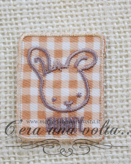 Toppa termoadesiva in cotone Bunny