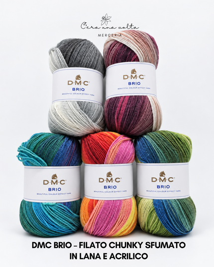 DMC Brio – Filato sfumato in lana e acrilico da 100 g