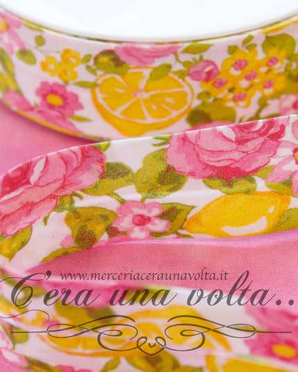 Sbieco di cotone Rose e Fiori