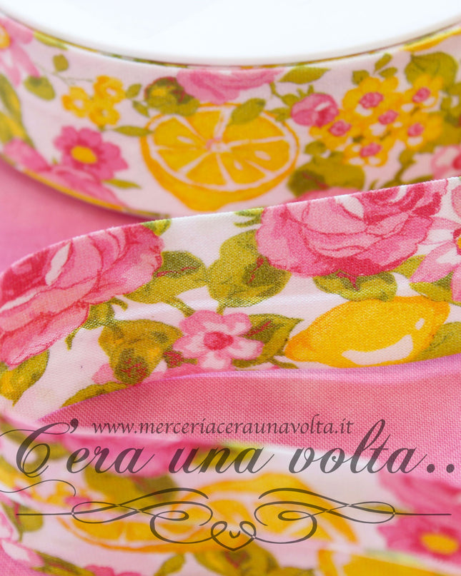 Sbieco di cotone Rose e Fiori