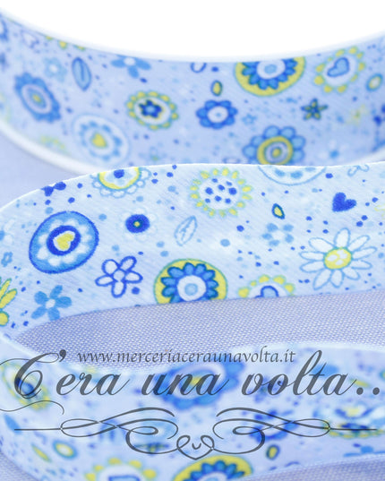 Sbieco in Cotone Piquet Azzurro