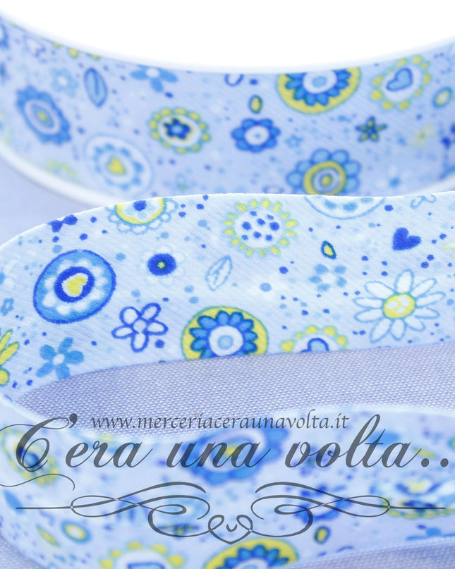 Sbieco in Cotone Piquet Azzurro