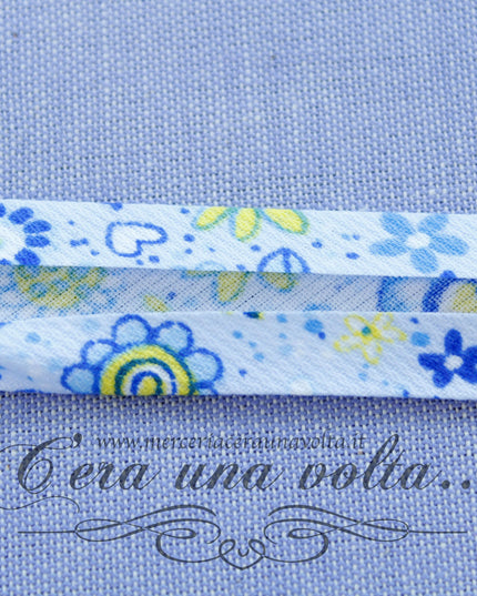 Sbieco in Cotone Piquet Azzurro