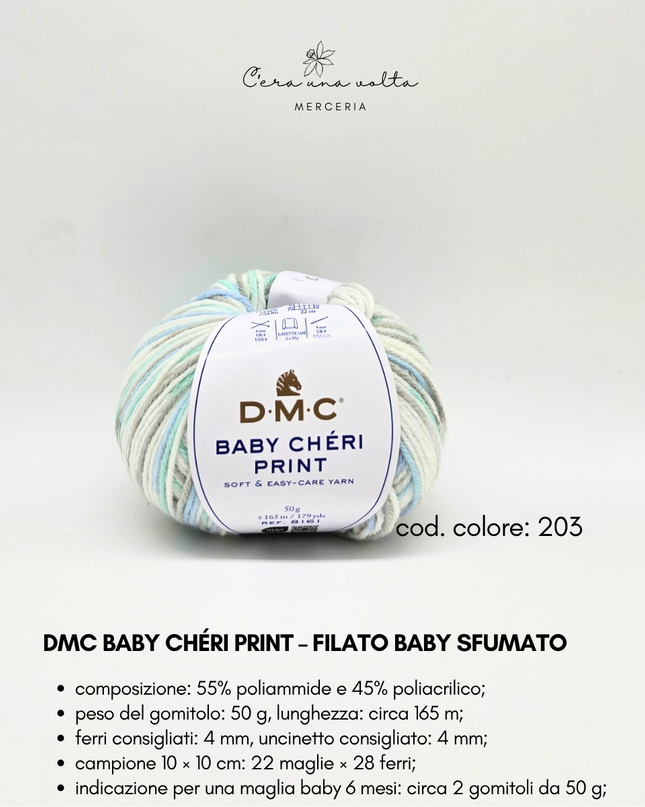 DMC Baby Chéri Print – Filato baby sfumato