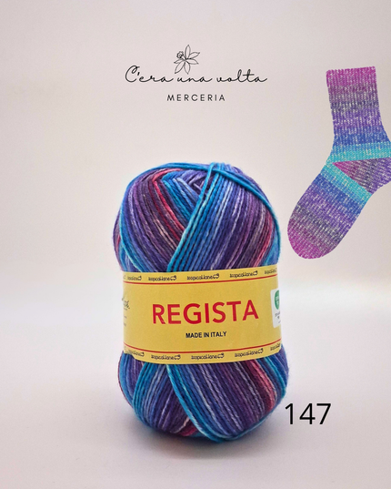 Lana REGISTA filato calze 6 capi