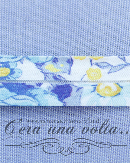 Sbieco di cotone fiori e rose