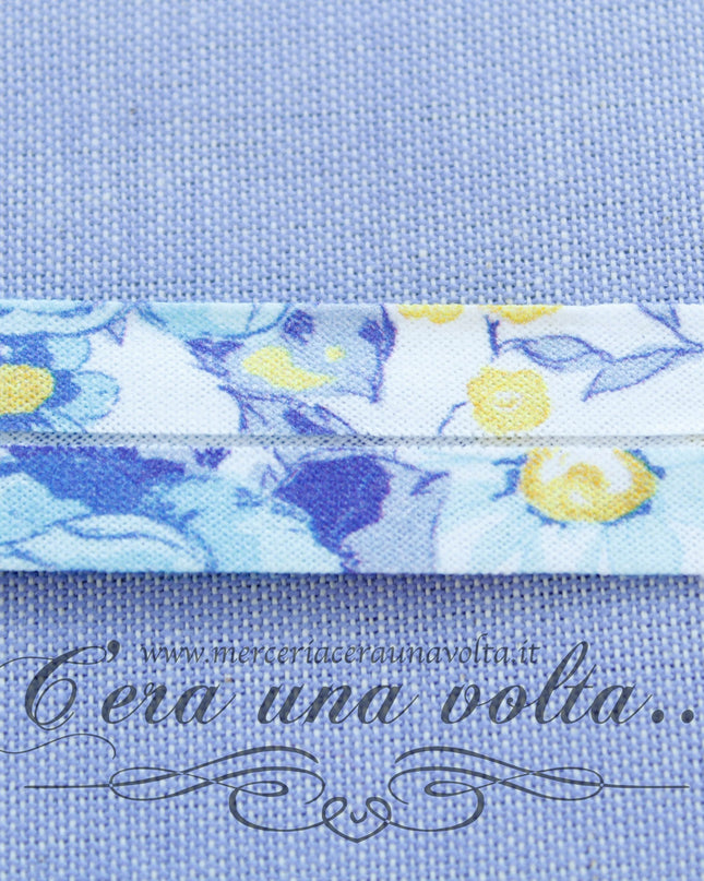 Sbieco di cotone fiori e rose