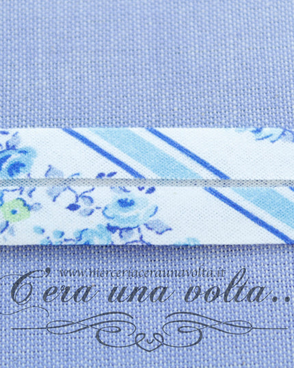 Sbieco di cotone Lignes bleues