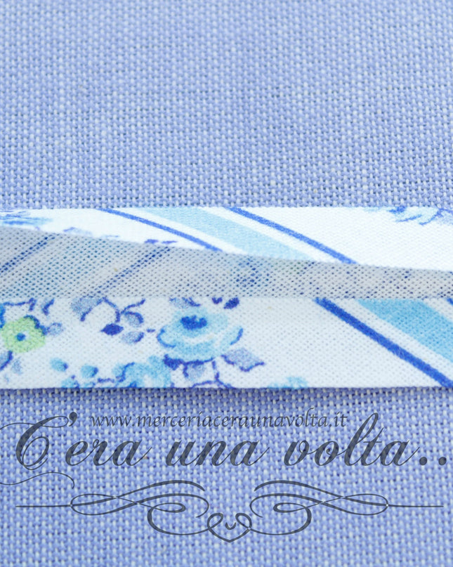 Sbieco di cotone Lignes bleues