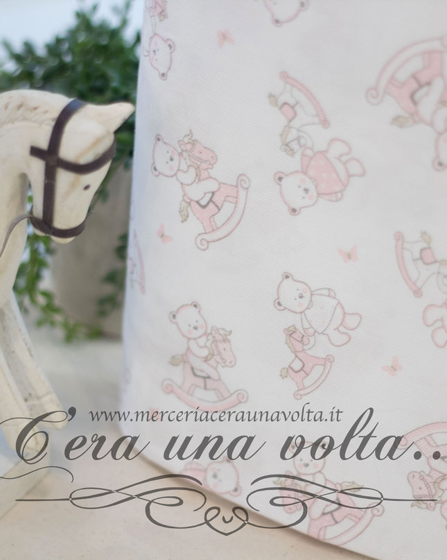 Tessuto in cotone orsetto