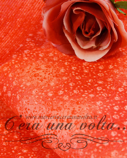 Tessuto americano a fiori Rosso