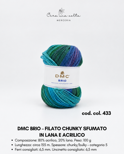 DMC Brio – Filato sfumato in lana e acrilico da 100 g