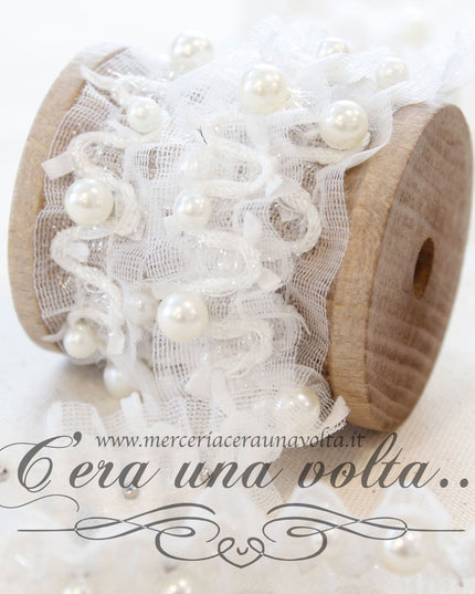 Passamaneria Gioiello elasticizzata Perle