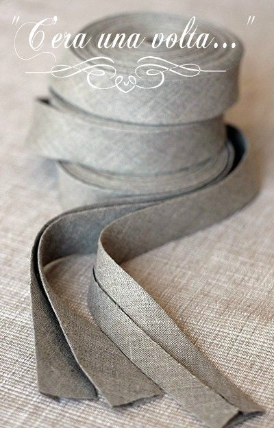 Sbieco di lino h 2,5 cm