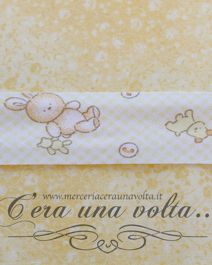Sbieco di cotone Giallo Pastello