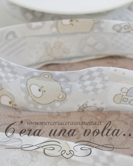 Sbieco di cotone Orsetti