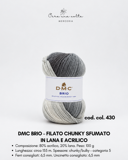DMC Brio – Filato sfumato in lana e acrilico da 100 g