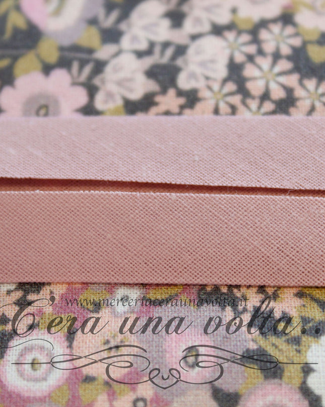 Sbieco di Cotone Rosa Antico