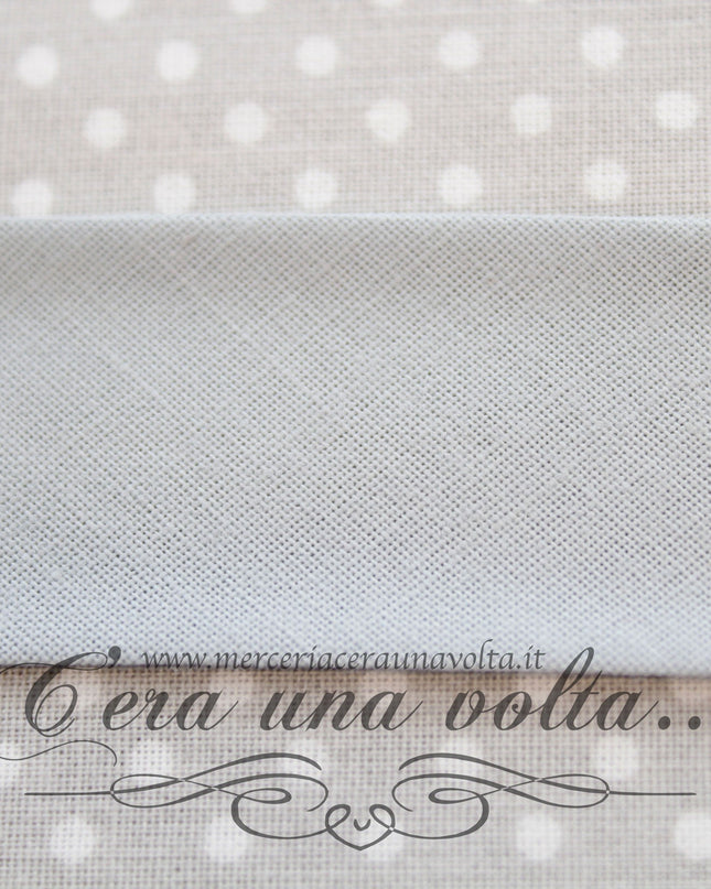 Sbieco di Cotone Grigio Seta