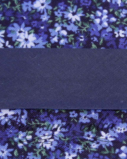 Sbieco di Cotone Blu Notte