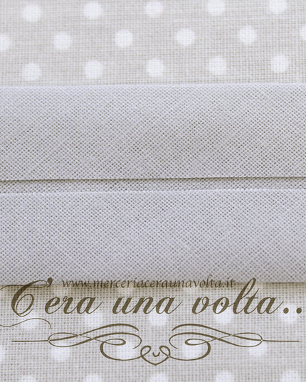 Sbieco di Cotone Grigio Seta