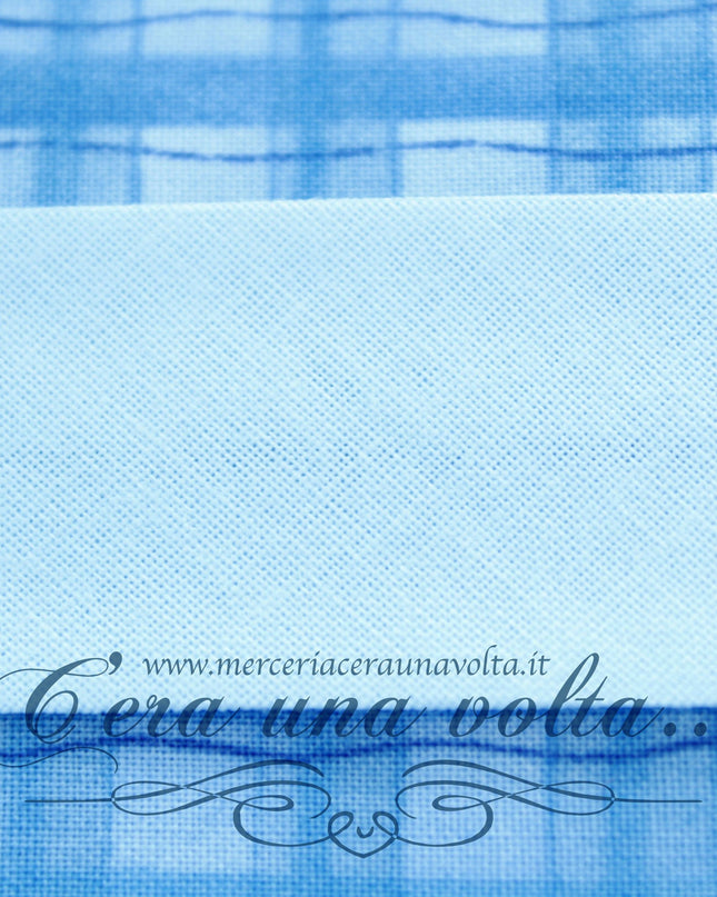 Sbieco di Cotone Azzurro