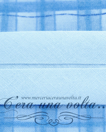 Sbieco di Cotone Azzurro