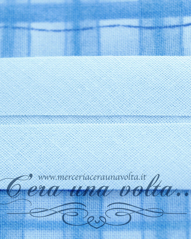 Sbieco di Cotone Azzurro