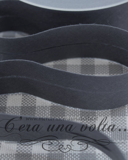 Sbieco di Cotone Grigio Scuro